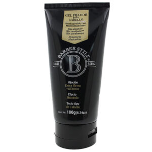 Barber Style Gel Fijador Para Cabello Fijacion Extra Firme 180g