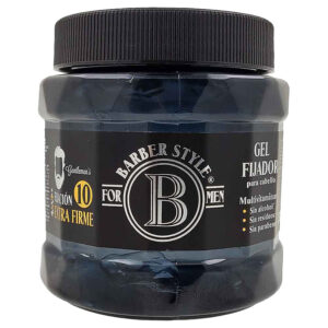 Barber Style Gel Fijador Para Cabello Fijacion Extra Firme 450g